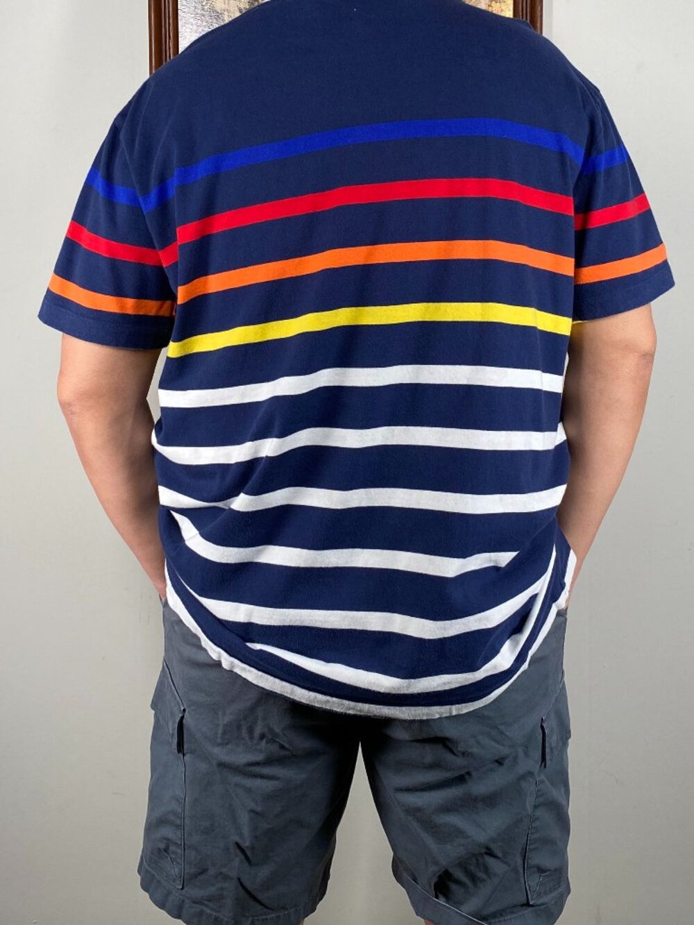 Polo Ralph Lauren Classic Fit Striped Jersey T-Shirt Men Large Multicolor Stripe - Picture 3 of 10